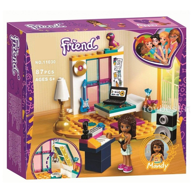 Конструктор Bela аналог Lego Friends 41341 Комната Андреа