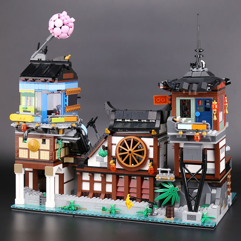 Конструктор Lion King аналог Lego Ninjago 70657 Порт НИНДЗЯГО Сити