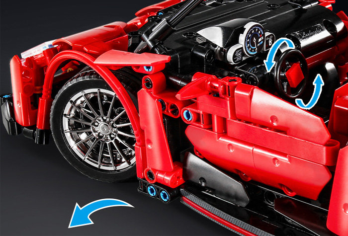 Конструктор Sembo Block (SY) Спорткар Lamborghini Veneno Roadster (масштаб 1:14)