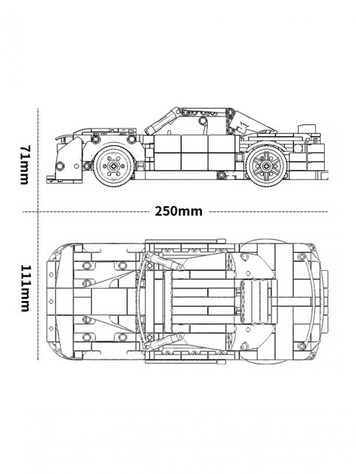 Конструктор Sembo Block Спорткар Chevrolet Camaro