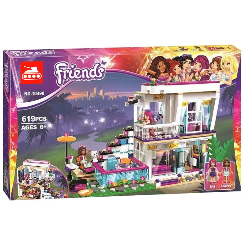 Конструктор аналог Lego Friends 41135 Поп-звезда: дом Ливи