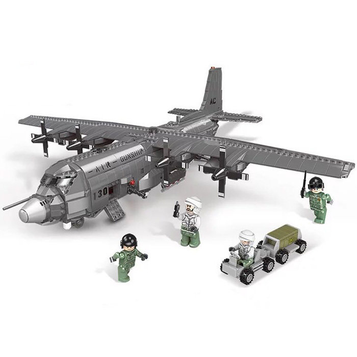 Конструктор XingBao Военный бомбардировщик AC130