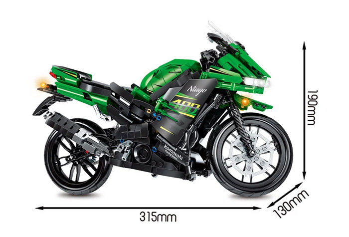 Конструктор Sembo Block Мотоцикл Kawasaki Ninja 400