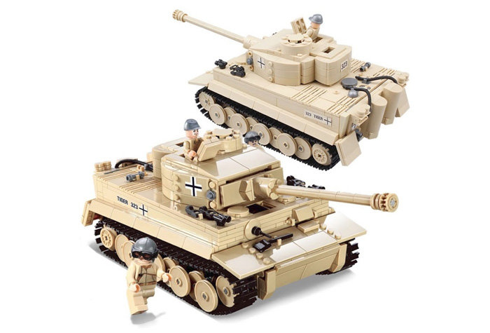 Конструктор Brick Battle Немецкий тяжёлый танк Pz.Kpfw. VI Tiger Ausf. E