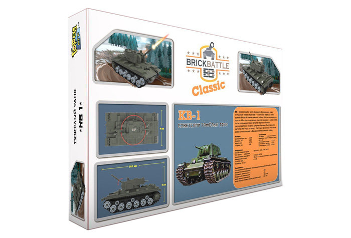 Конструктор Brick Battle Советский тяжелый танк КВ-1