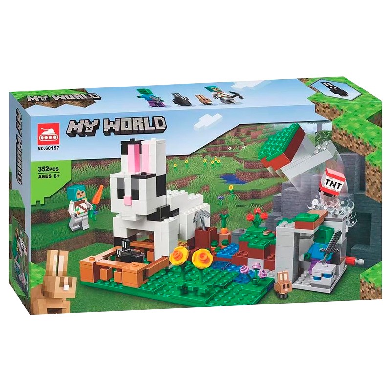 Конструктор аналог Lego Minecraft 21181 Кроличье ранчо
