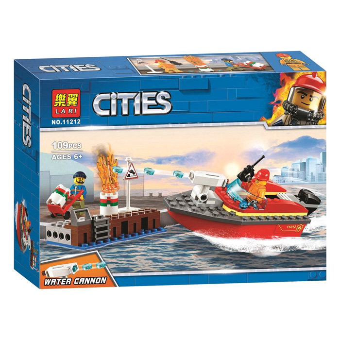 Конструктор LARI аналог Lego City 60213 Пожар в порту