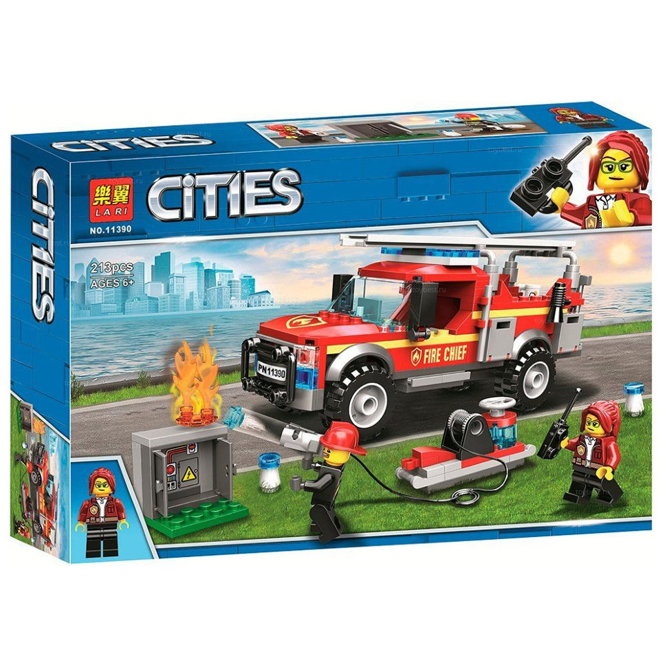 Конструктор LARI аналог Lego City 60231 Грузовик начальника пожарной охраны