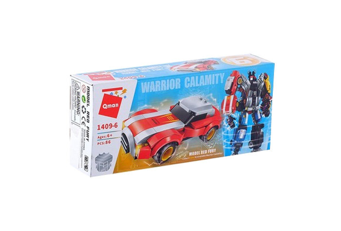 Конструктор Qman (Enlighten Brick) Спорткар Красная фурия