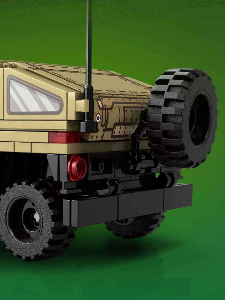 Конструктор KUYU MOXING Бронированный военный внедорожник HUMVEE