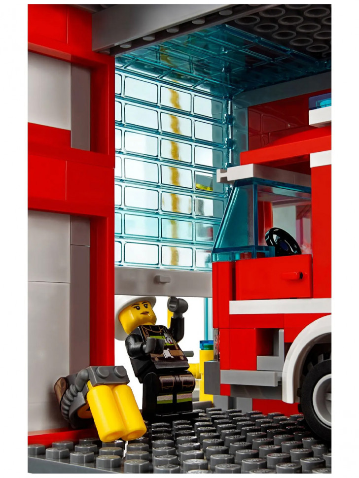 Конструктор аналог Lego City 60110 Пожарная часть