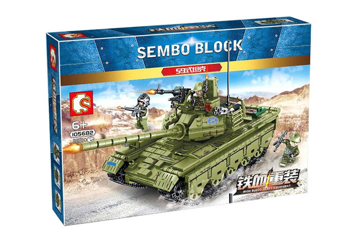 Конструктор Sembo Block Танк Type 59