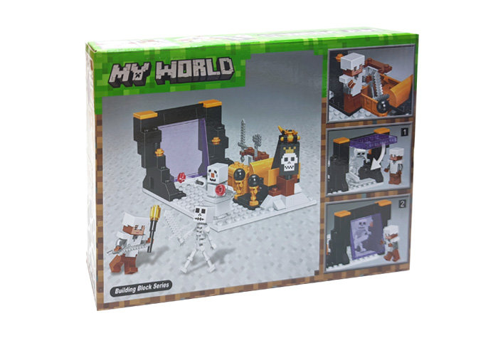 Конструктор BELA аналог Lego Minecraft Сражение со снежным големом