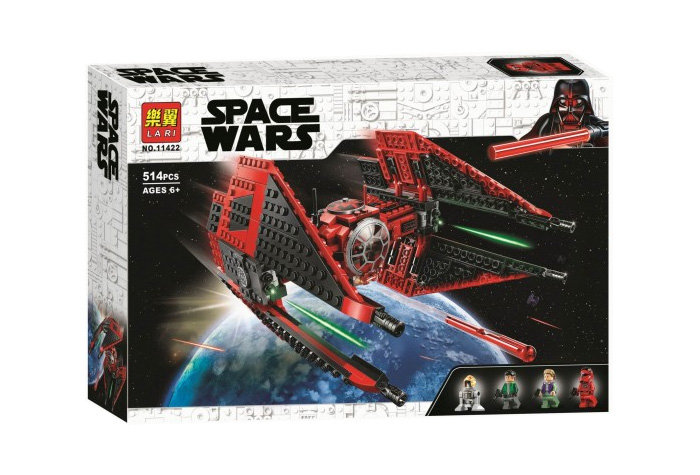 Конструктор LARI аналог LEGO 75240 Истребитель СИД майора Вонрега