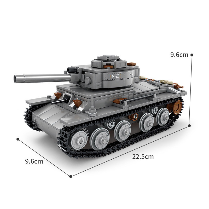 Конструктор KAZI Немецкий легкий танк Pz-38(t)