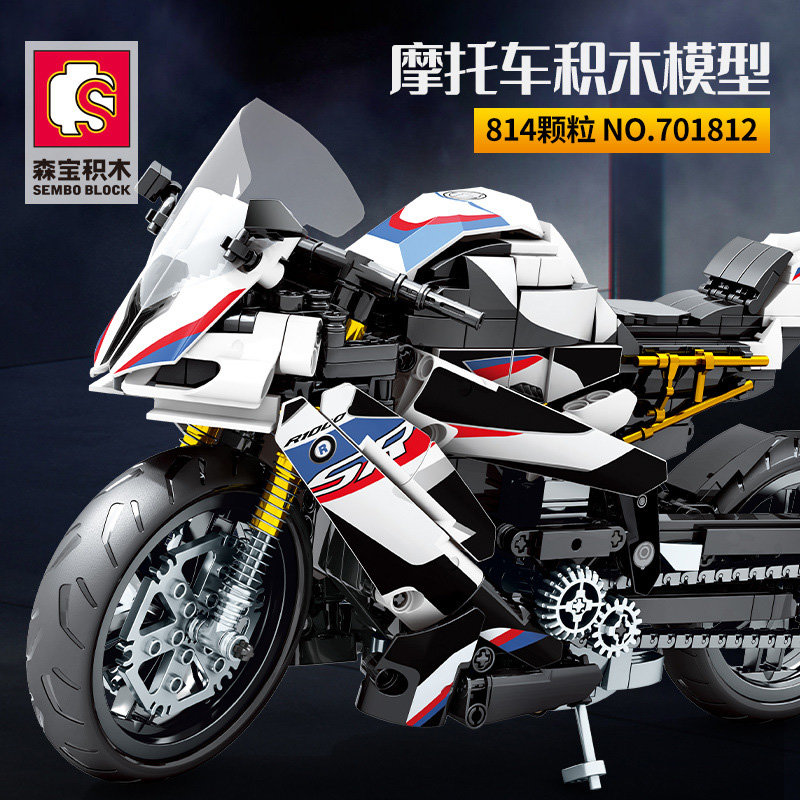 Конструктор Sembo Block Спортивный мотоцикл BMW S1000TT