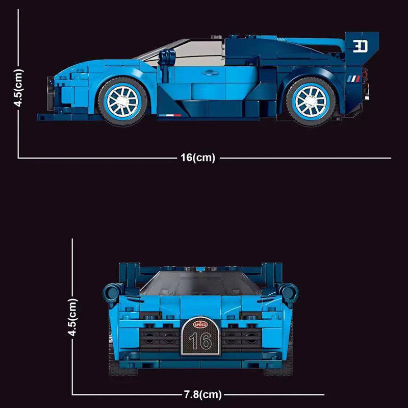 Конструктор Mould King Спорткар Bugatti Vision GT
