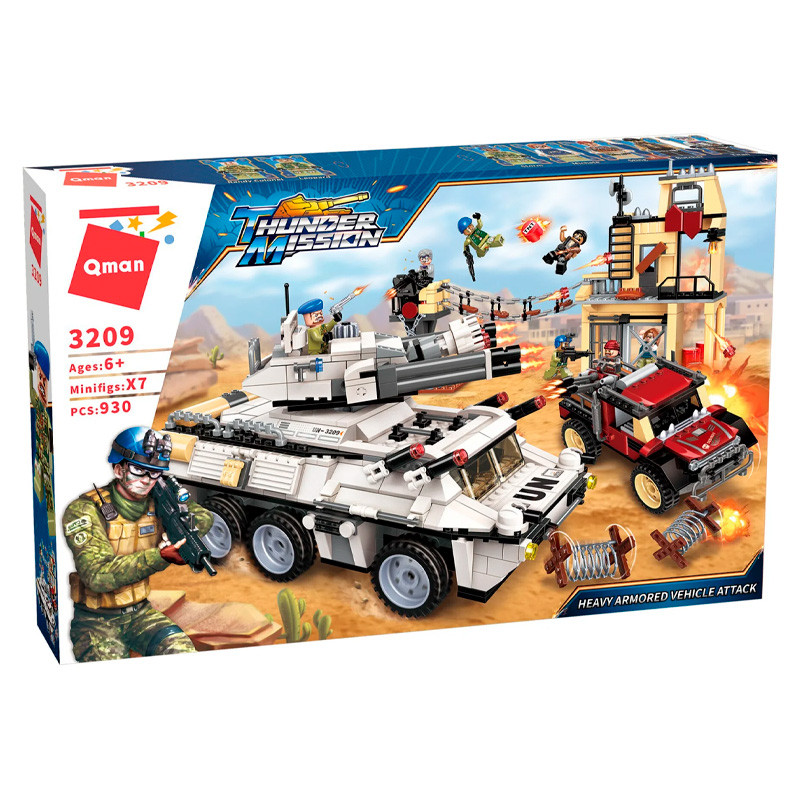 Конструктор Qman (Enlighten Brick) Штурм на броневике