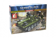 Конструктор Sembo Block Китайский основной боевой танк Тип 59