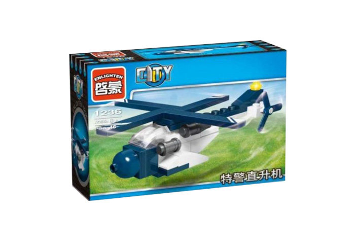 Конструктор Enlighten Brick Полицейский вертолёт