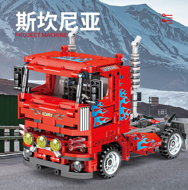 Конструктор GBL Красный грузовик Scania