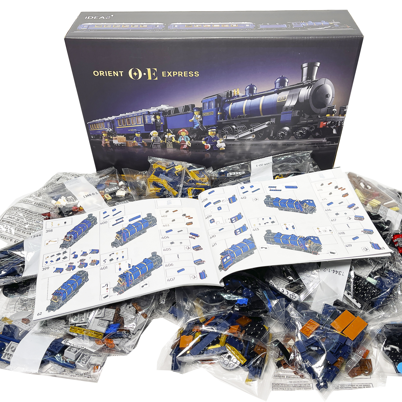 Конструктор поезд Восточный Экспресс 21344/62344 The Orient Express