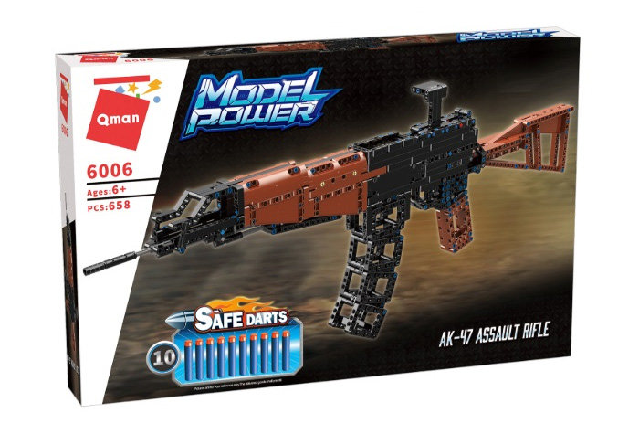 Конструктор Qman (Enlighten Brick) Автомат АК-47