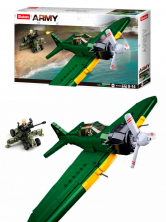 Конструктор Sluban Палубный истребитель Mitsubishi A6M Zero