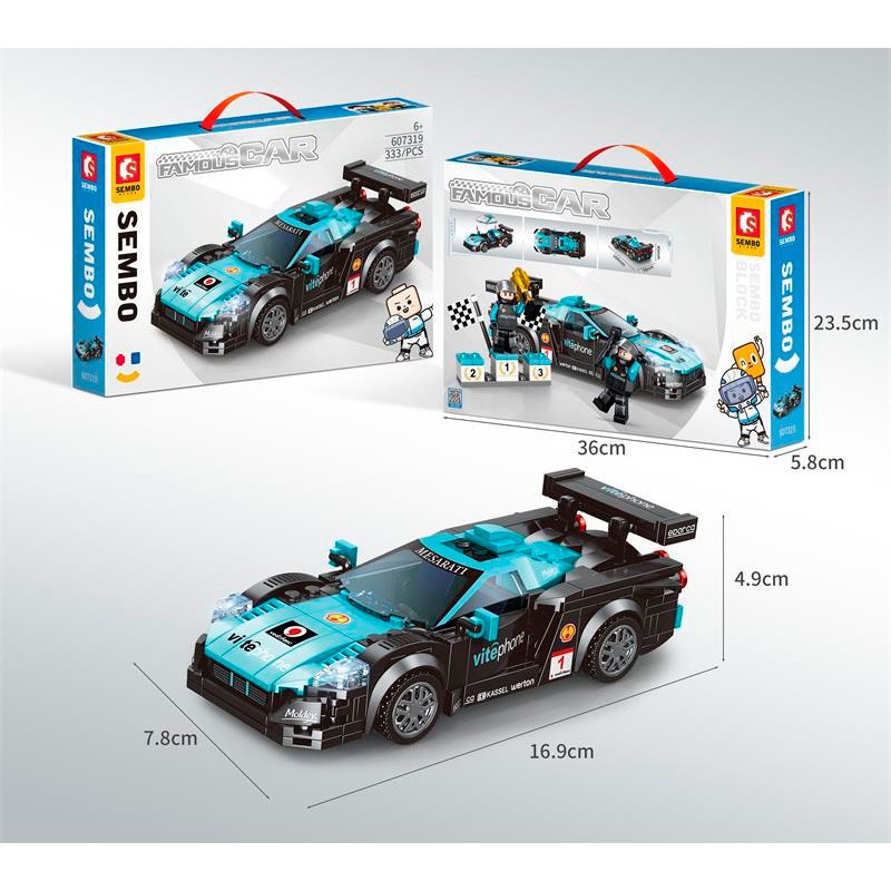 Конструктор Sembo Block Спорткар Maserati MC12