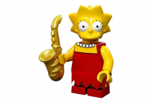 71005-04 Lisa Simpson - Коллекционная минифигурка Лего Симпсоны 71005-04