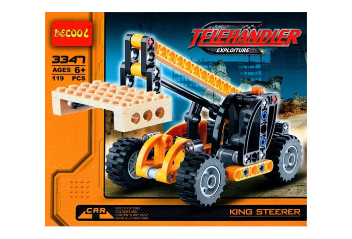 Конструктор Decool аналог LEGO 8045 Мини телескопический погрузчик