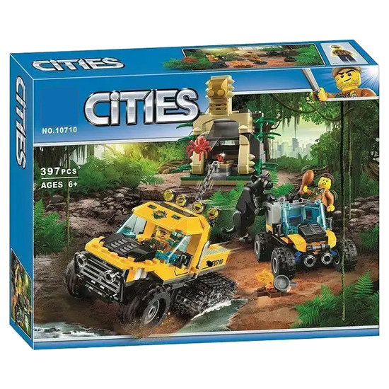 Конструктор BELA аналог Lego City 60159 Миссия «Исследование джунглей»