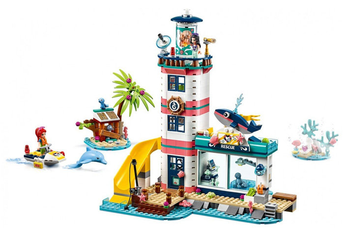 Конструктор LARI аналог Lego Friends 41380 Спасательный центр на маяке