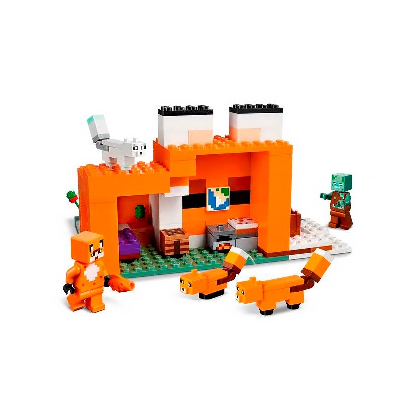Конструктор аналог Lego Minecraft 21178 Лисья хижина