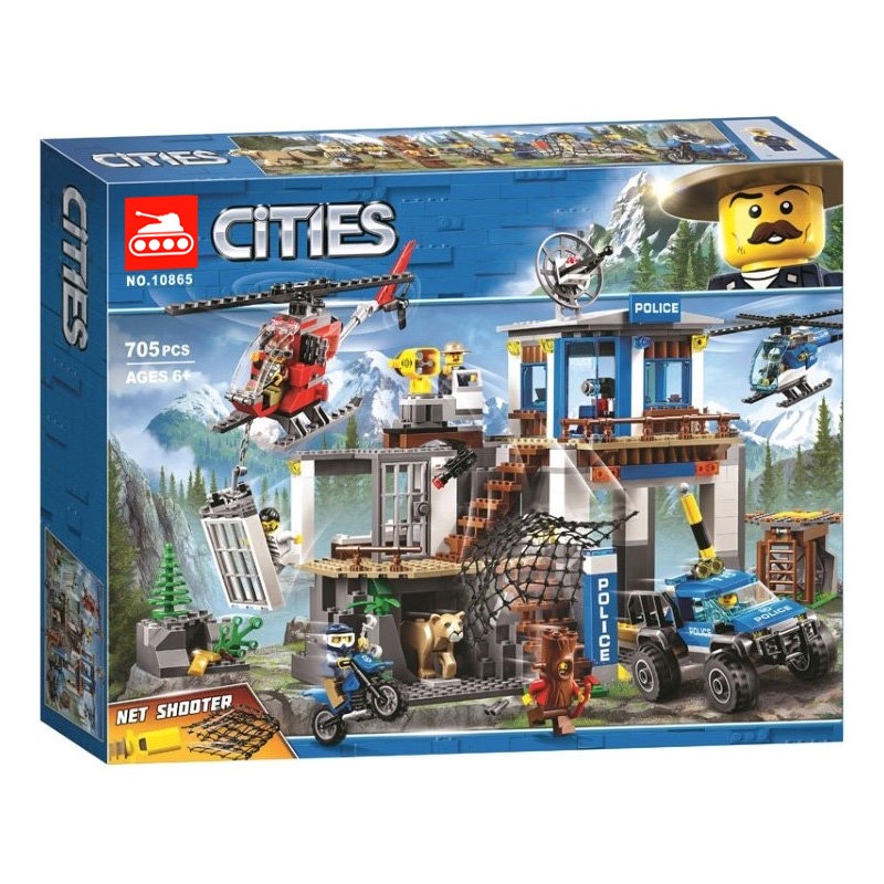 Конструктор аналог Lego City 60174 Полицейский участок в горах