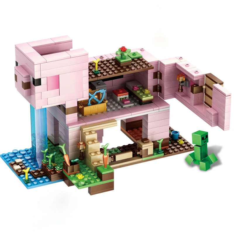 Конструтор LARI аналог Lego Minecraft 21170 Дом-свинья
