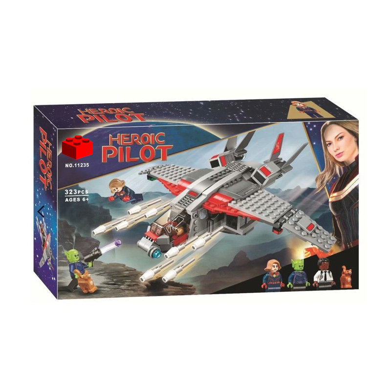 Конструктор BELA аналог LEGO 76127 Капитан Марвел и атака скруллов