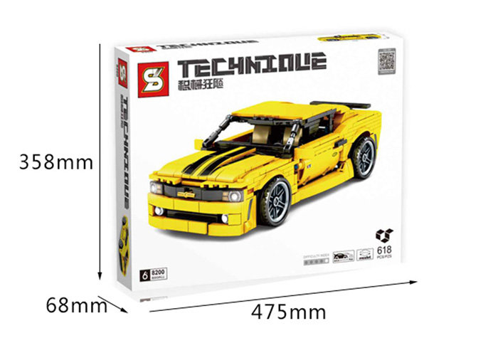 Конструктор Sembo Block (SY) Автомобиль Chevrolet Camaro SS