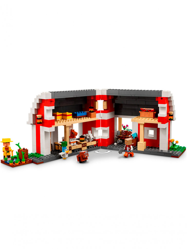 Конструктор аналог Lego Minecraft 21187 Красный амбар