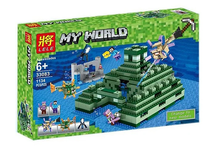 Конструктор LELE аналог Lego 21136 Подводная крепость