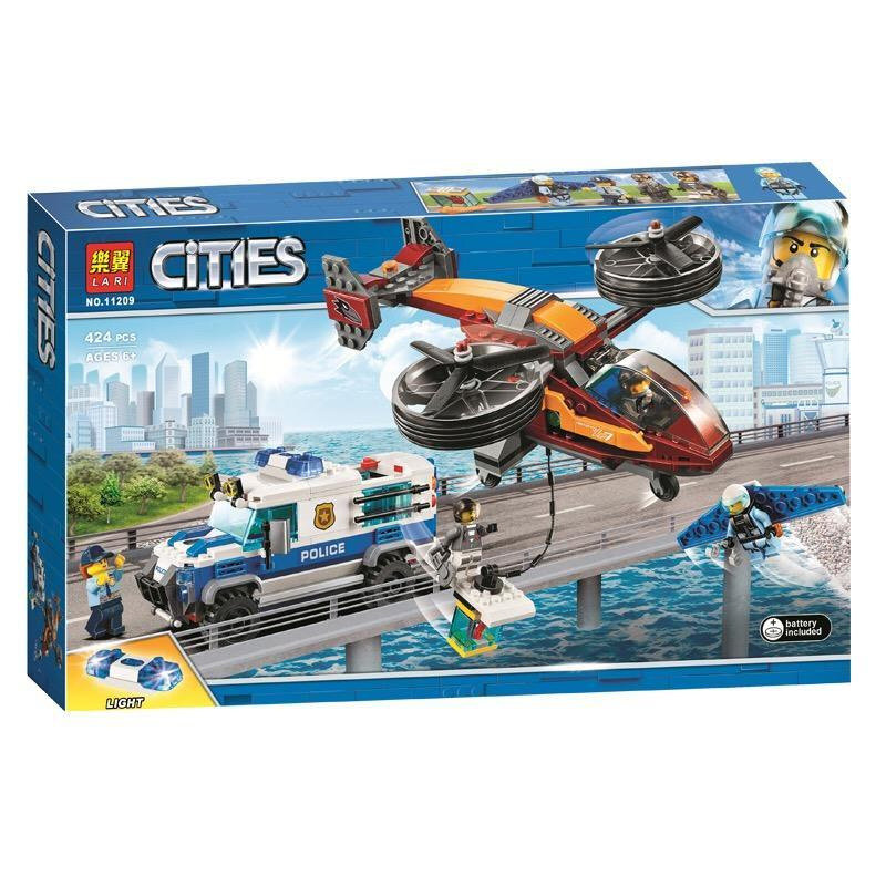 Конструктор LARI аналог Lego City 60209 Воздушная полиция: кража бриллиантов