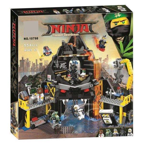 Конструктор аналог Lego Ninjago 70631 Логово Гармадона в жерле вулкана