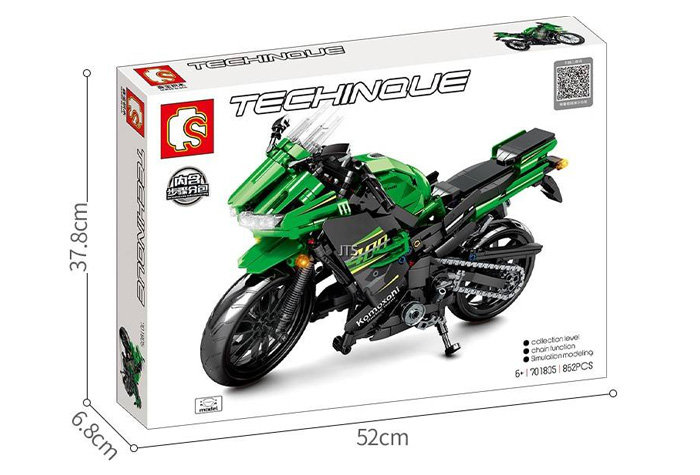 Конструктор Sembo Block Мотоцикл Kawasaki Ninja 400