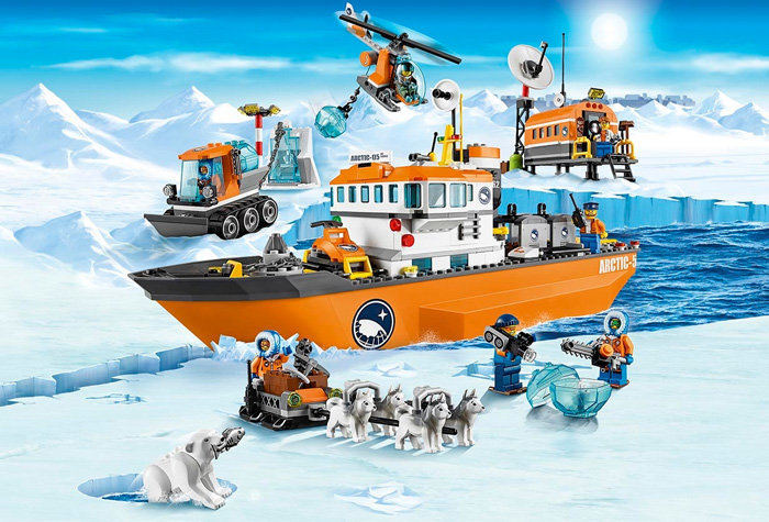 Конструктор аналог Lego City 60062 Арктический ледокол