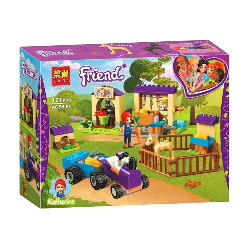 Конструктор LARI аналог Lego Friends 41361 Конюшня для жеребят Мии