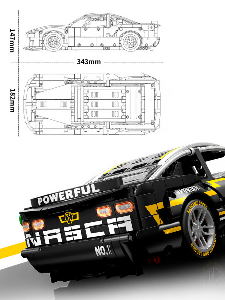 Конструктор Sembo Block Спорткар Chevrolet Camaro