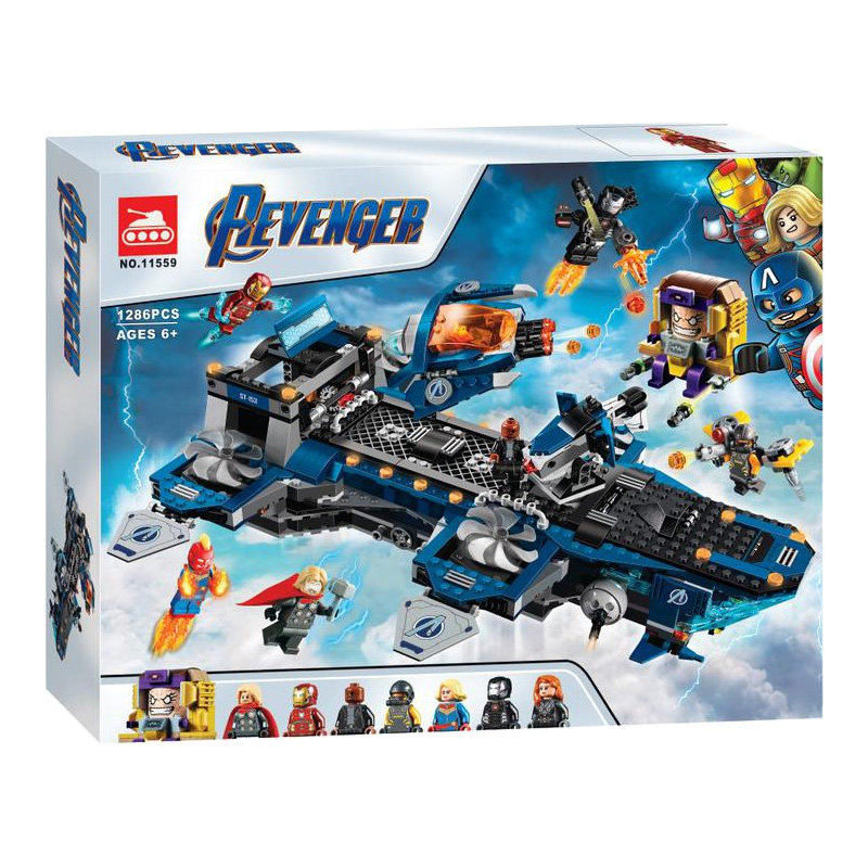 Конструктор LARI аналог Lego Marvel 76153 Геликарриер