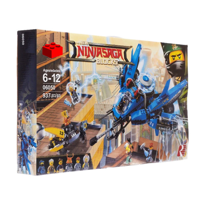 Конструктор Lepin аналог Lego Ninjago Movie 70614 Самолёт-молния Джея