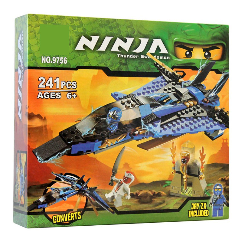 Конструктор BELA аналог Lego Ninjago 9442 Джей и его штормовой истребитель