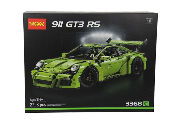 Конструктор Decool аналог LEGO 42056 Porsche 911 GT3 RS (зелёный)